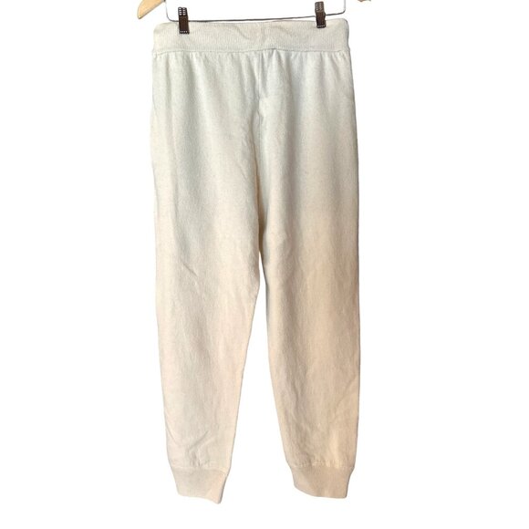 Jucca Beige Fleece Wool Jogger Pants Large Made In Italy $429 Retail - Picture 8 of 10